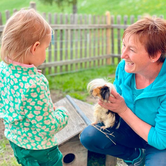 Streicheltiere auf dem Ferienhof Nägele